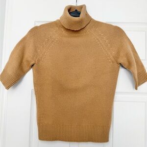 Celine Camel Brown Cashmere Turtleneck Sweater